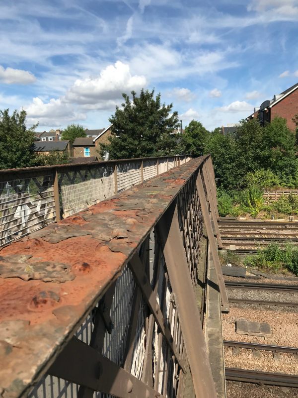 The Footbridge: The bridge has been here a long time. A coat of paint wouldn't be a bad idea.