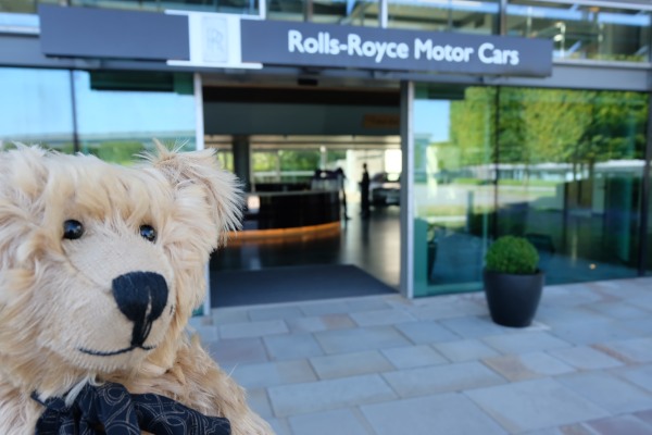 Rolls-Royce: Outside the main entrance.