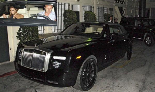 Rolls-Royce: The Beckhams in his customised Phantom. Disgusting, in my opinion. The car, that is.