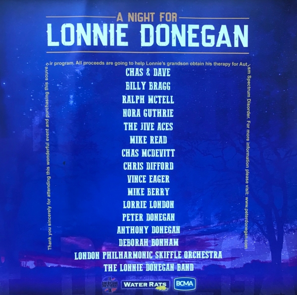 Lonnie Donegan: Union Chapel concert list of artists.