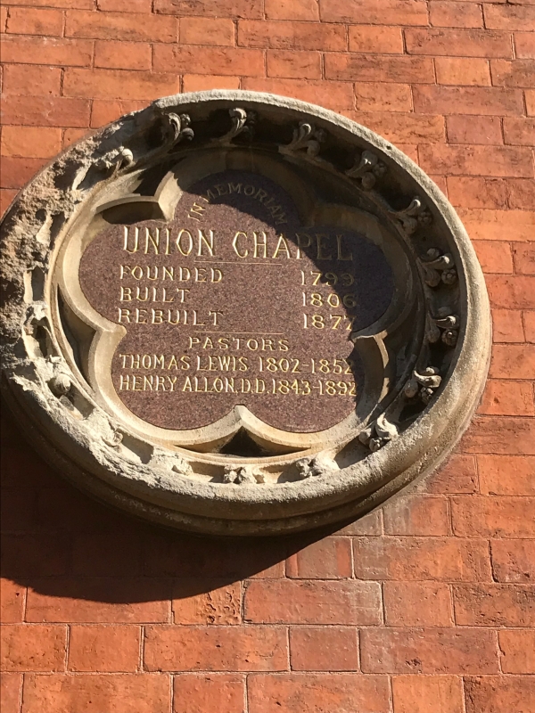 Lonnie Donegan: Lighting a Candle for Diddley - Union Chapel plaque.