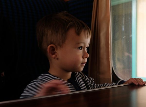 Tick tock. Look out of a train window, watching the world pass by. Little Jay, Bluebell Railway.