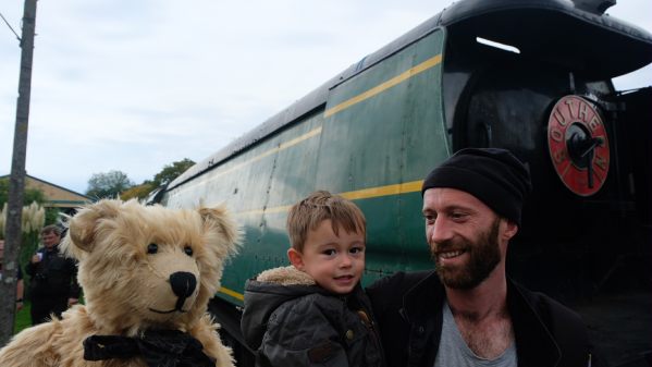 From a Railway Carriage: Bertie. Jay (junior), Jay (senior).