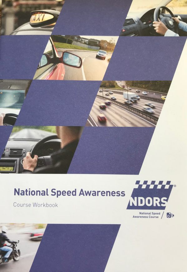 Speed Awareness Course Workbook Cover.