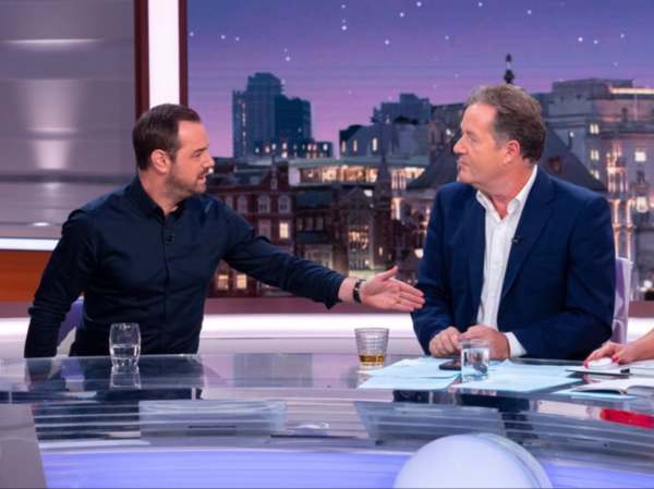 Danny Dyer & Piers Morgan.