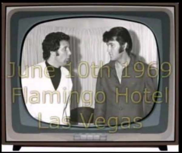 TV Screen. June 10th 1969. Flamingo Hotel, Las Vegas.