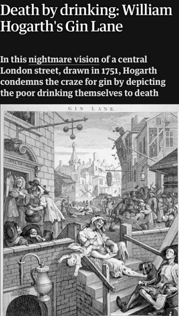 Happy New Year - Death by Drinking: William Hogarth's Gin Lane.