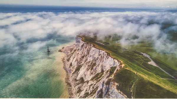 Landscape Photographer. Chris Gorman: Low Clouds Drift across Beachy Head, East Sussex, England.