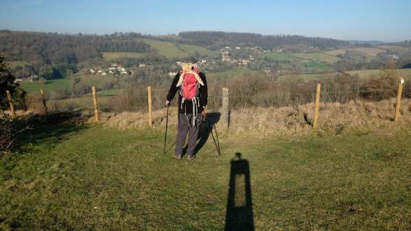 Cotswold Reverie: Looking down on Slad.