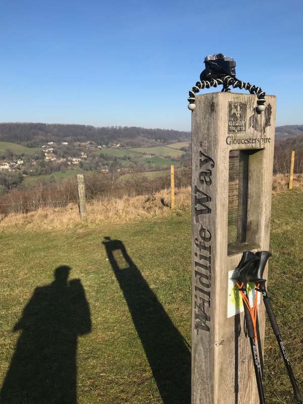 Cotswold Reverie: A selfie of a selfie taking a selfie.