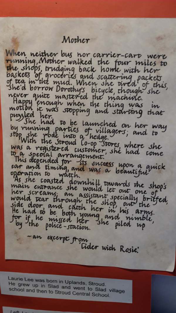 Cotswold Reverie: On the notice board of the church: an extract from Cider with Rosie.