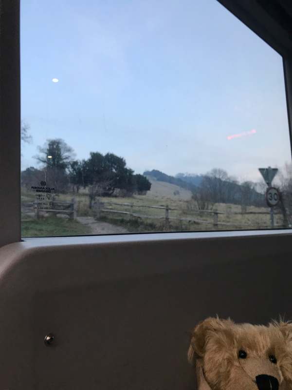 Finding Serenity: Boxhill from the 465 (Is that the moon?)