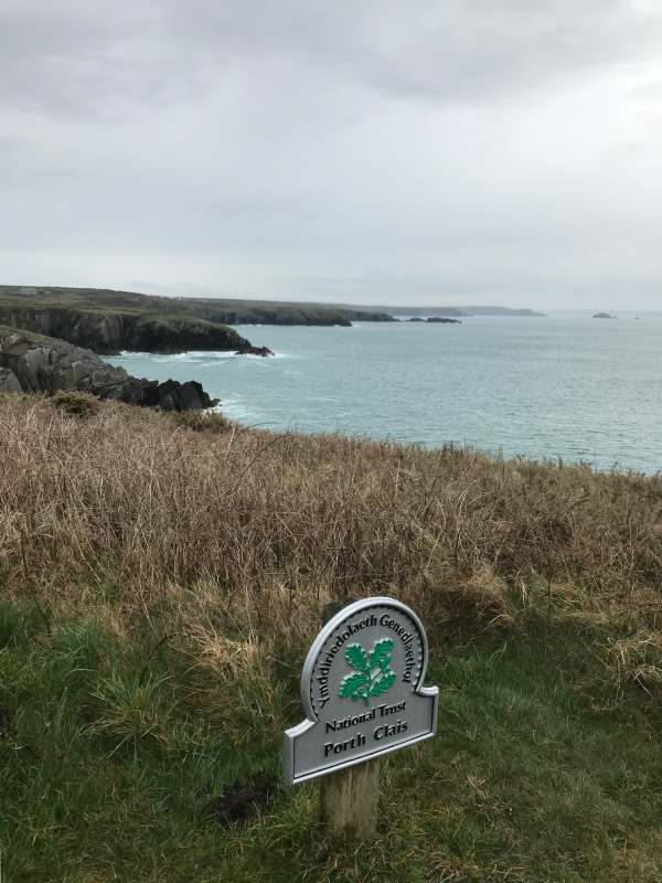 Walk from St David's: Porth Clais, looking east.