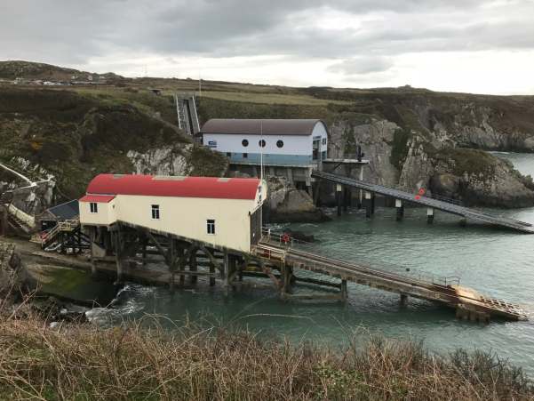 Walk from St David's: Looking across St Justinian's inlet to the peninsula.