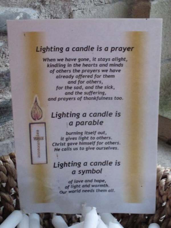 Walk from St David's: Lighting a Candle for Diddley in St Non's.