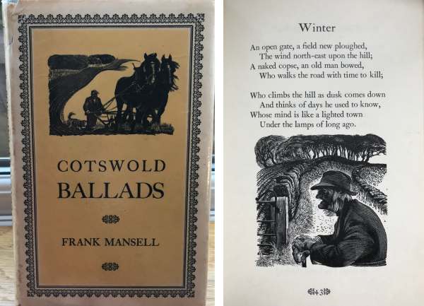 Poetry by Frank Mansell. Woodcarving by Robert Ball.