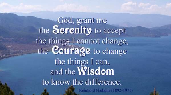 Tick tock. Say the Serenity Prayer.