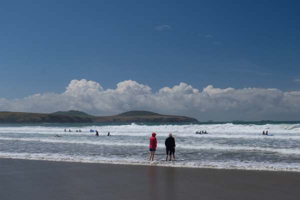 Tick tock. Go for a paddle. Whitesands Bay, Pembrokeshire.