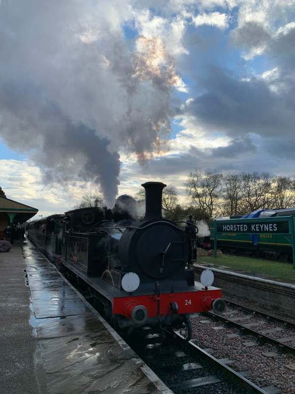 Tick tock. Ride on a steam train to there and back again. Bluebell Line.