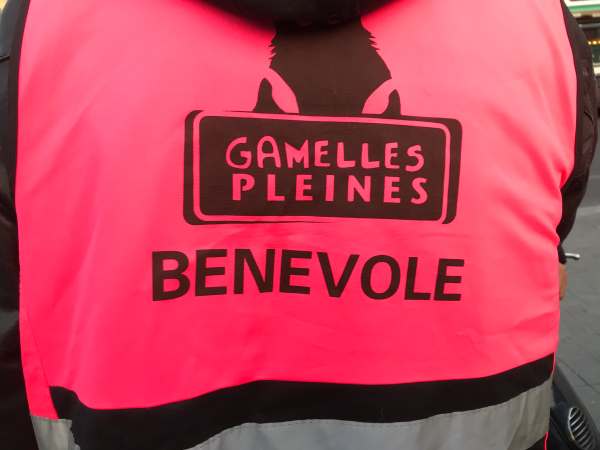 Hi Viz Vest "Gamelles Pleines, Benevole".