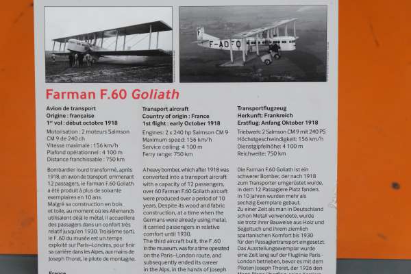 April in Paris: Details about the Farman F.60 Goliath Transport Plane.
