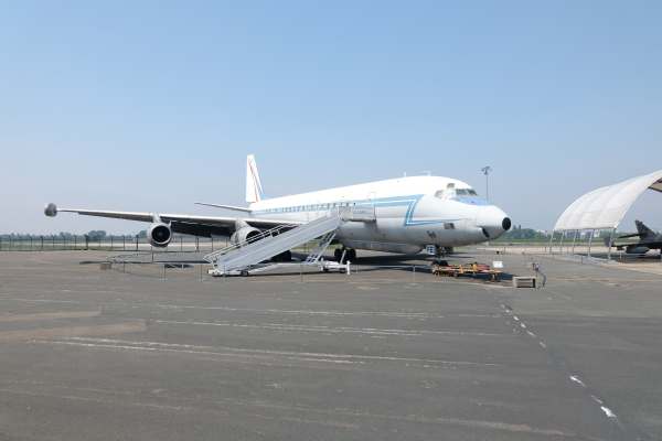 April in Paris: Douglas DC8. Formerly French Air force.