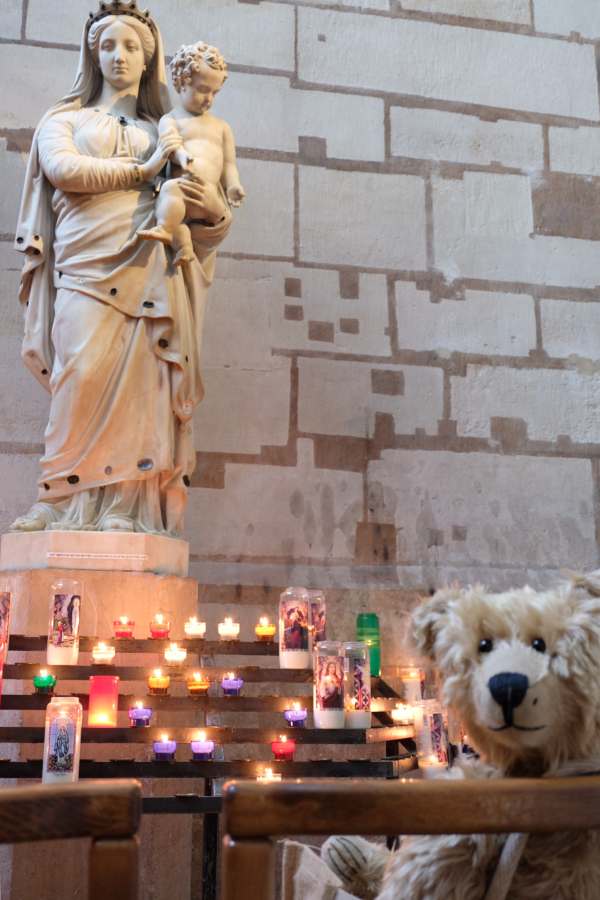 April in Paris; Lighting a Candle to Diddly at the Basilica de St Denis.