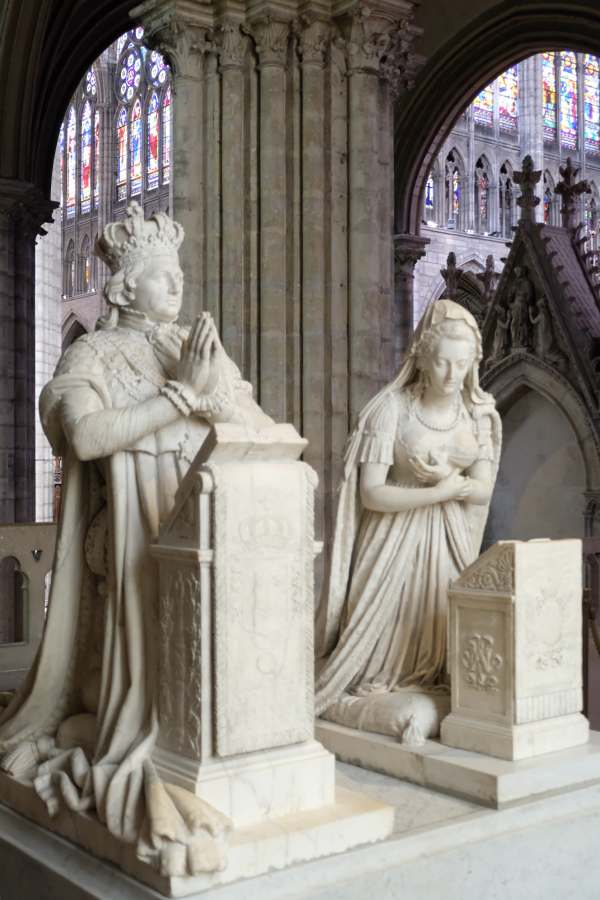 April in Paris: Statues in the Basilica of Saint-Denis.