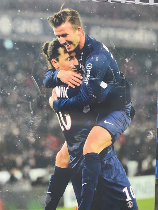 April in Paris: When Zlatan and Becks played for PSG. We bought Bobby’s grandson a baseball cap there.