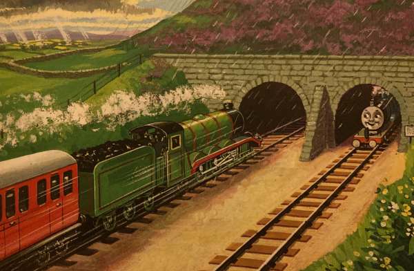 Henry approaching the tunnel.