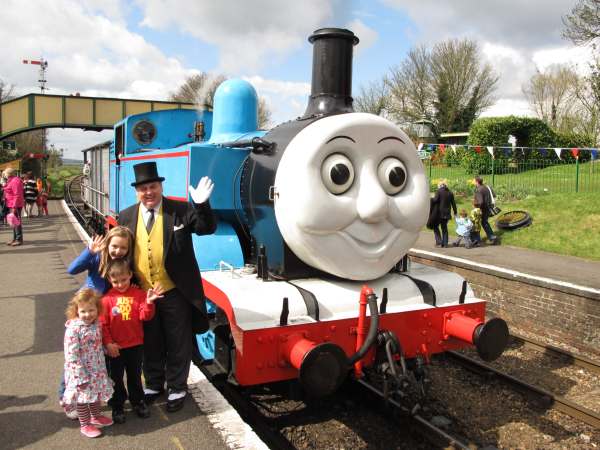They are a bit bigger now (the children). Kyla, Sonny, Layla, the Fat Controller and Thomas. 2012.