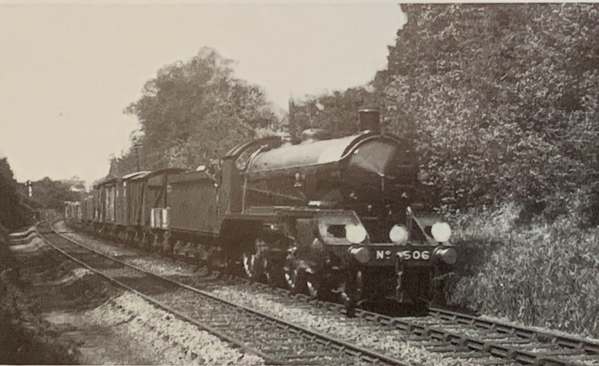 30506 in her early prime. Pulling a goods train, for which she was designed.