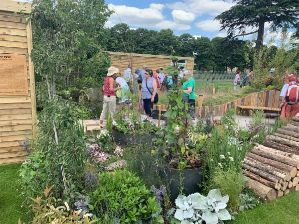 Visitors enjoying the garden.