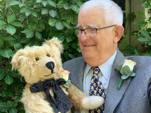 Bertie and Bobby all dressed up for Tommy's wedding.