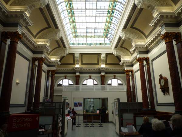 Inside the former Preston Bank (now HSBC), Southport.