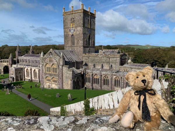 St Davids Cathedral. The heart of religion in Wales. Home to music. Bertie in pride of place in the bottom right-hand corner, of course!