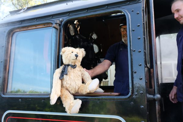 Bertie in the Cab Window of 53808.