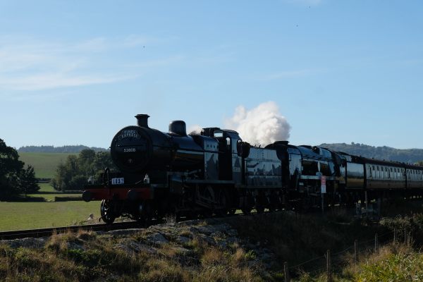 West Somerset Railway - The Pines Express Double Header with 53808 leading.