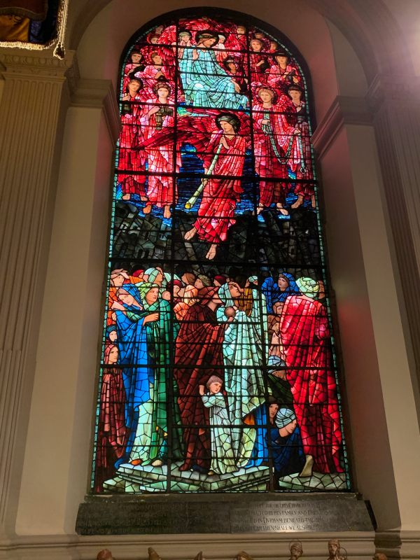 A beautiful stained glass window in St Philip's Cathedral, Birmingham.