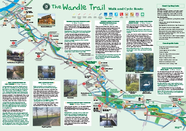Map of the Wandle Trail.