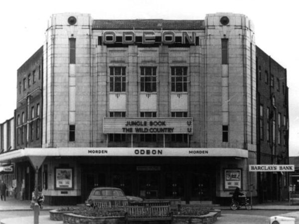 Exterior of the very grand Odeon, Morden.