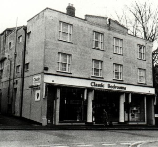 The former Pavilion Cinema, later Strawberry Studio South, in its later guise as "Classic Bedrooms".