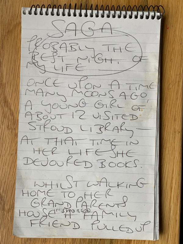 The rough handwritten version of "Diddley's Story".