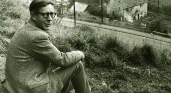 Laurie Lee in Slad, perhaps at the time he wrote Cider with Rosie, first published in 1959.