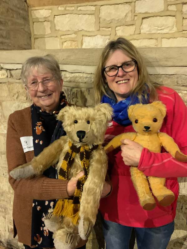 Sonia and Myf. Skomer volunteer friends from years ago.