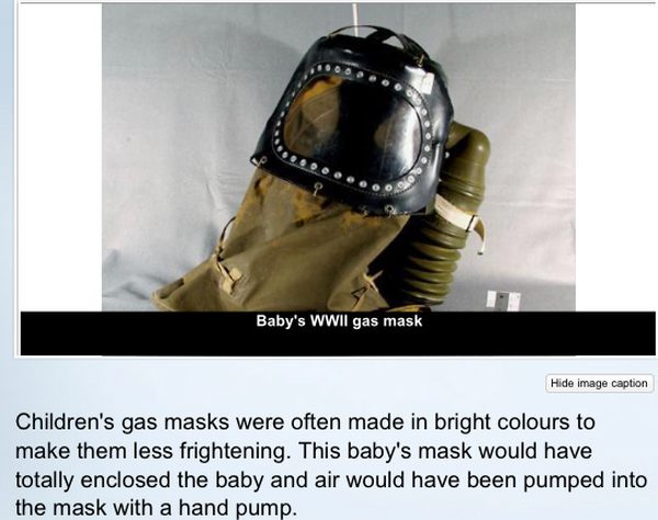 A child's gas mask.