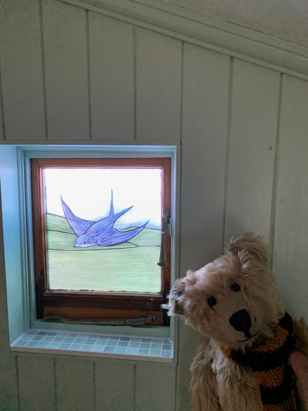 Bertie and the "Bluebird Window".