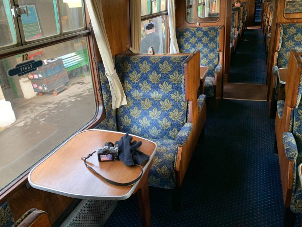 First Class coach interior.