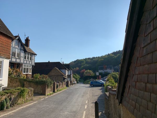 The road out of Coldharbour.