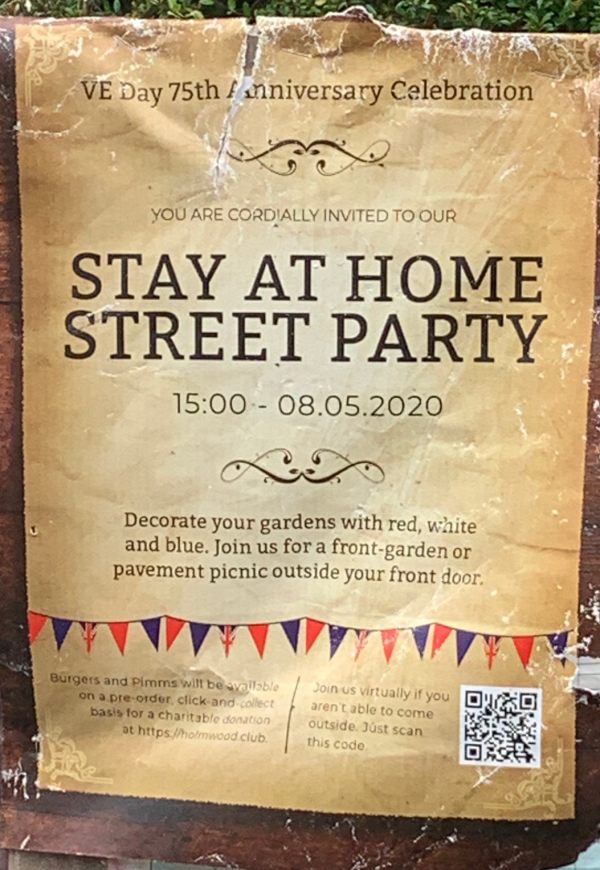 Stay at Home Street Party poster.